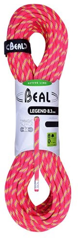 Beal Legend Corde d'escalade Rose 50 m