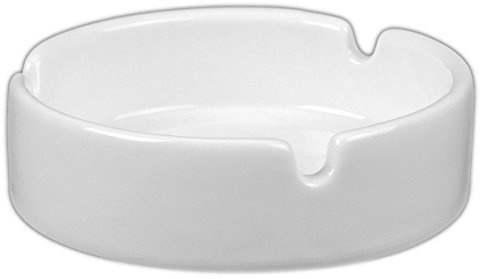 Holst Porzellan AB 926 Aschenbecher Stapelaschenbecher, Klassik rund, weiß, 10,0 x 3,5 cm, 6 Einheiten | 6 Stück im Set
