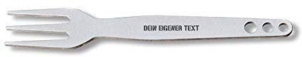 Pommesgabel aus Edelstahl, Wunschbeschriftung, dein persönliches EDC