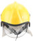 Elmetto antincendio, casco isolante resistente a 260 ℃, buona trasmissione della luce dell'obiettivo, bordo anti-taglio, adatto per edilizia/antincendio/sport all'aria aperta