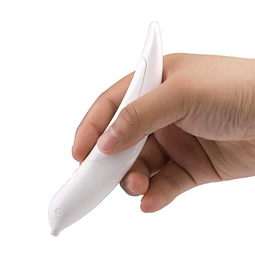 Stylo à épices électrique, stylo café latte stylo alimentaire pour gâteau de café epices stylo gâteau de décoration stylo café carving pen, blanc, 14,3cm