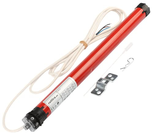 Rollladenmotore klassisch kabelgebunden Zugkraft 10NM (20kg) - 40NM (100kg) Rohrmotor Rolladenmotor (Mini-Motor für 40mm 8-Kant Welle [ bis 36kg ])
