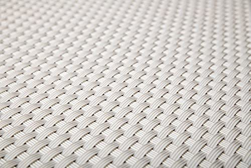Sellon24 Revêtement de balcon en rotin polyéthylène - Tenture de balcon - Protection contre le vent et les intempéries - Tapis pour balcon, terrasse, jardin (17,99€/m2) (RD07 Blanc, 100)