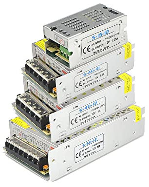 1 UNIDS DC 12V Unidad de fuente de alimentación LED Caja de metal Convert CASE AC85-265V Conductor de conmutación,30A