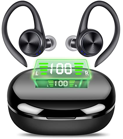 BROTHER INTERNATIONAL CORPORAT Casque Bluetooth, Casque sans Fil avec Microphone, Casque Bluetooth Sport, Son stéréo HiFi, Charge Rapide USB-C, réduction du Bruit, étanche IPX7, Temps de Lecture 48H