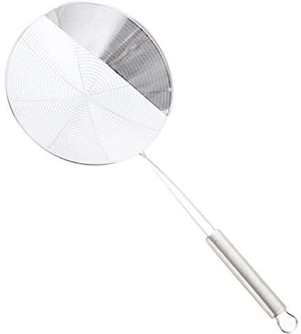 SHERCHPRY Skimmer Löffel Aus Mit Langem Griff Zum Abtropfen Von Frittierwaren Geeignet Für Küche Und Gastronomie Hitzebeständig