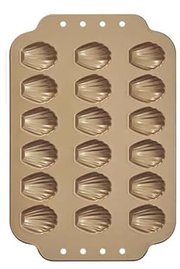 Moule a Madeleine Metal 8/18 empreintes Madeleines en acier antiadhésif - 30 * 20cm (18)