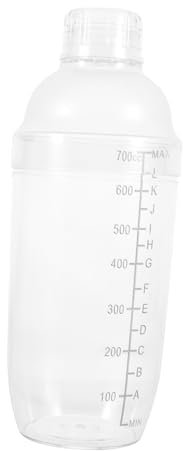 Coctelera de Bebidas Transparente de Plástico 700ml para Mezclar