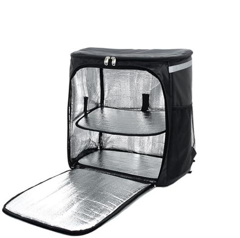 Skday Catering Liefertasche,GroßEr Liefertasche 57L Isolierter Picknick-Rucksack Thermo-Kühltaschen Kühlschrank for Frauen Thermotasche Outdoor-Wandern Thermo-Rucksack 57L