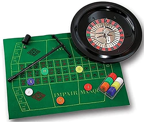 CFDZCP Casino-Roulette-Spielset, 10-Zoll-Roulette-Rad-Set, Komplettset for Casino-Spiele, Freizeit-Tischspiele, Perfekt for Den Spieleabend Zu Hause
