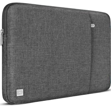 DOMISO Laptop Tasche 16 Zoll Laptoptasche Laptop Hülle für MacBook Pro 16 M4 M3 M2 M1 Pro/Max,ASUS Vivobook 16,Lenovo Thinkbook Ideapad Dell HP Wasserdicht Stoßfestes Schutzhülle,Dunkelgrau