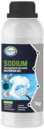 JOVS Sodium Percarbonate 1 kg - Pure Granular Oxygen Bleach Cleaner, Eco-Friendly Stain Remover & Laundry Whitener, Biodegradable Household Cleaning Agent.