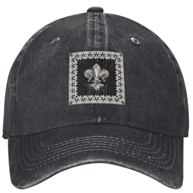 Casquette de Baseball Neutre Élégante Fleur de lys Fleur de lys Casquette de Baseball Femmes Hommes Coton Ajustable Fleur-De-Lys Papa Chapeau Sports Snapback Chapeaux Mode