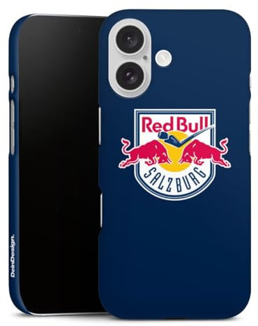 Premium Case kompatibel mit Apple iPhone 16 Smartphone Handyhülle Schutzhülle matt EC Red Bull Salzburg Offizielles Lizenzprodukt Eishockey