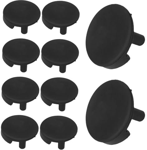 Garneck Air Fryer Silicone Rubber Bumpers Replacement Parts Black 10pcs Set Corner Protectors Anti-slip Feet for Air Fryer Basket Accessories