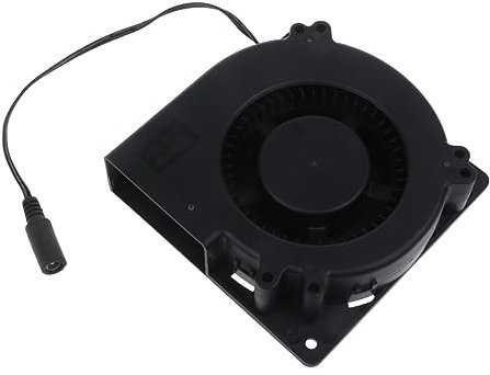 JOLIANE Turbo Blower DC12V Blower Fan Ventilatore centrifugo Portatile 5.5x2.1mm Femmina Doppio Cuscinetto a Sfera 2600 RPM Grill Cooking - Potente