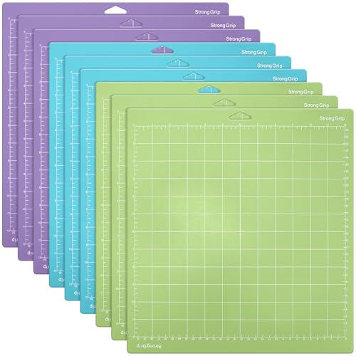 MAHIONG 9 tappetini da taglio, 30,5 x 30,5 cm, adesivi multicolore, tappetini da taglio di ricambio per fai da te e artigianato