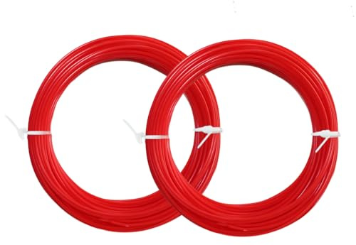 3D PLA Filament Nachfüllungen, Durchmesser 1,75 mm, kompatibel mit den meisten 3D-Stiften oder Druckern, ungiftig, umweltfreundlich, lebendige Farben, Rot, 2 Rollen