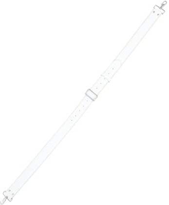 Weißer Snare Drum Sling Verstellbar, Breiter Tragegurt | Ergonomisches Schulterdesign, Leicht zu Installieren und Reinigen, Robuste Ausführung aus Cowhide und Filz