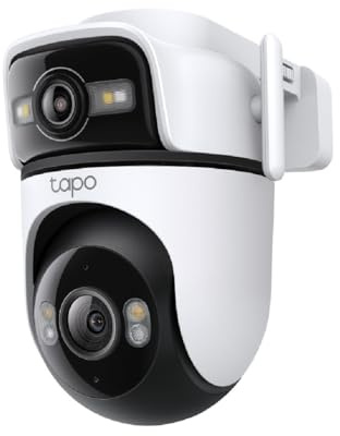 Tapo C545D Nueva cámara de seguridad para exteriores con doble lente panorámica e inclinación