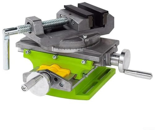 Tornillo de banco cruzado con rotación de 90 grados, capacidad de mandíbula de 75 mm, movimiento en Y de 80 mm x y 67 mm para una sujeción precisa y soporte de trabajo multiángulo