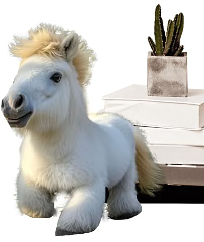 Stuffed Horse Toy - Electric Animal, Interactive Pet Mobile with Sounds, Educational Learning Aid | Soft Realistic Horse for Home Decor, Kids Play