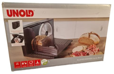 UNOLD Allesschneider Curve 78865 Limited Black Edition klappbar 100 W stufenlos