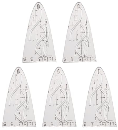 Parabolamall parabola stencil parabolisk stencil matematisk hjälplinjal för designers, skola, matematikkurvor schabloner
