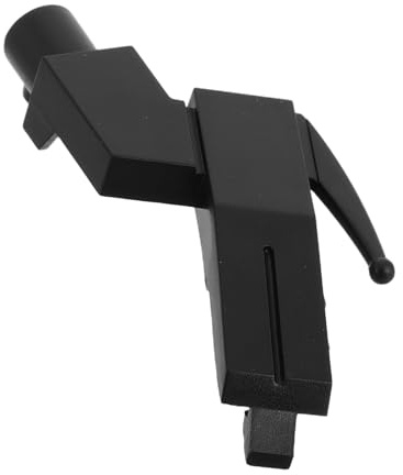 Gadpiparty Accesorio de Reemplazo Negro para Cabezal de Tocadiscos Soporte de Plástico Elegante para Aguja de Fonógrafo, Mejora la Calidad de Sonido en Uso Doméstico