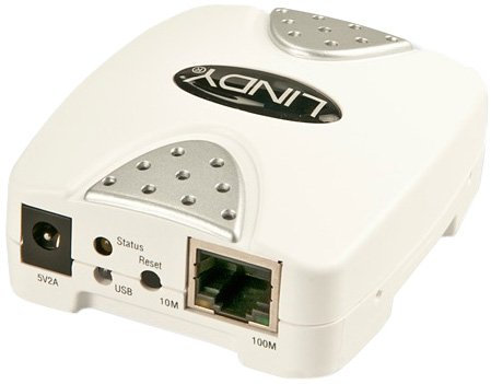 Lindy USB Print Server LAN Ethernet server di stampa