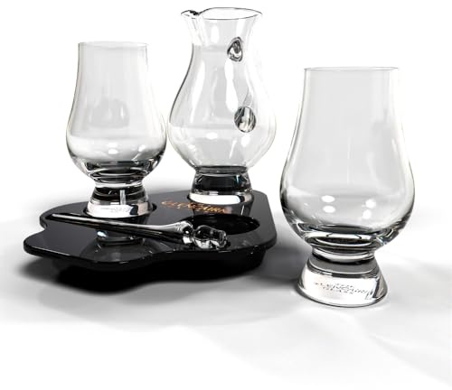 Glencairn Whisky Glass, Flight Tray set with Jug in Gift Carton