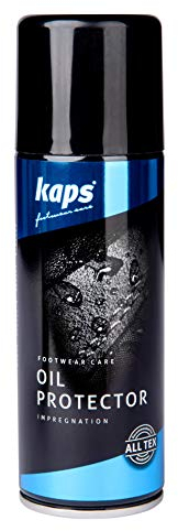 Kaps Water Repellent Waterproofing Spray For Waxed Oiled Oily Leather Shoes Boots, Rustic Aniline Leather Nubuck And Suede, With Mineral Oil, Oil Protector
