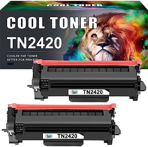 Cool Toner TN2420 TN-2420 Kompatibel Toner für Brother MFC L2710DW TN 2420 2410 TN2410 MFC-L2710DW HL-L2350DW MFC-L2710DN HL-L2310D DCP-L2530DW MFC-L2750DW DCP-L2510D HL-L2375DW (Schwarz 2er-Pack)