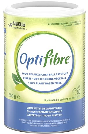 OPTIFIBRE Fibre Supplement Powder – 250g | Natural Soluble Dietary Fibre for Gut Health & Digestive Support | Neutral Flavour, Gluten-Free