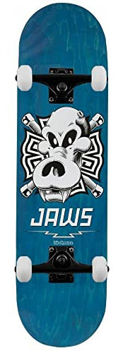 Birdhouse Pro Jaws Totenkopf-Skateboard, 21 cm, Blau