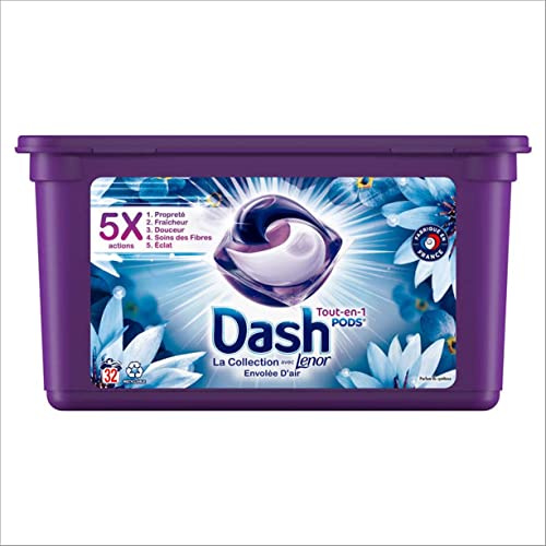 Dash All-in-1 Pods Envolée d'Air Waschmittel in Kapseln, 32 Kapseln