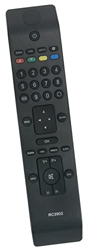 Ersatz Fernbedienung passend für Schaub Lorenz SILVERCREST Next Orion | 24FBT167 LE16B6000 LCD-TV32104 LCD-TV32111 22LE5101 26LT30 32LT30 32LT31 32LT32 32LT33 32LT34 40LE6101 42LT601B 42LT655C