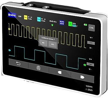 Oscilloscopio digitale professionale, Oscilloscopio digitale for tablet Dual Channel Larghezza di banda 100M Frequenza di campionamento 1GS Oscilloscopio digitale for tablet mini Frequenza di campiona