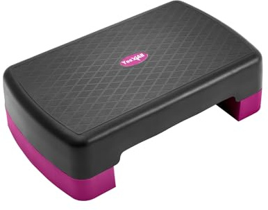 Yes4All Aerobic Exercise Step Platform - Purple/Black