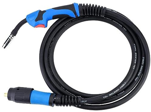 MB15AK MIG Gas Shielded Welding Torch, Euro Standard Fitting, 3.8M Length, Lightweight and Flexible, Ergonomic Handle MIG Welder for High Current CO2 Welding