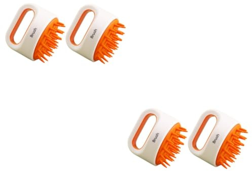 MAGICLULU 4 Stück Shampoo-Massagebürste reinigungsbürste Anti-Schuppen-Shampoo Haarschuppenwäscher Shampoo-Bürste für die Kopfhaut Wannenwäscher Haarwaschbürste Massagebürste für den Kopf BH
