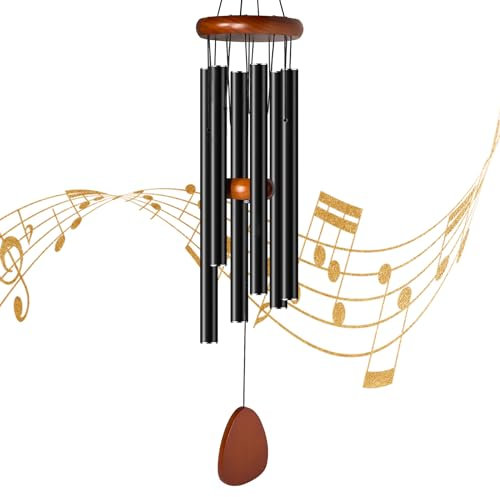 CasaCulina Grand carillon éolien en aluminium pour extérieur, 91,4 cm, atmosphère zen, carillon éolien, ton profond et apaisant, carillon à vent pour extérieur, terrasse, porche, décoration à