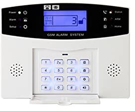 OUTFYT gsm Sistema de Alarma inalámbrico Alarma de ladrillo de Inicio Inteligente Pir Sensor de Humo con Botones de Funcionamiento de 105db Treble Siren,Sistema De AutomatizacióN del Hogar(A)