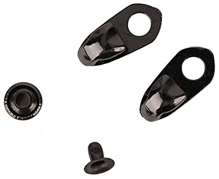 Respicefinem 20 Sets Metall Boot Lace Haken Mit Nieten Legierung Schnürsenkel Schnallen Für Die Reparatur Von Leder Boots Schuhe Und DIY Handwerk Projekte Binde Stil