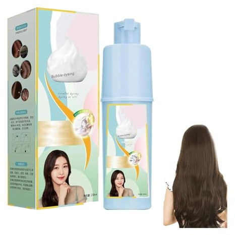 Qiweitang Haarfärbeshampoo, Qiweitang Haarfarbenshampoo, Haarfärbecreme auf Pflanzenbasis, natürliche Pflanzenhaarfarbe für alle Haartypen, für Frauen und Männer (Coffee)