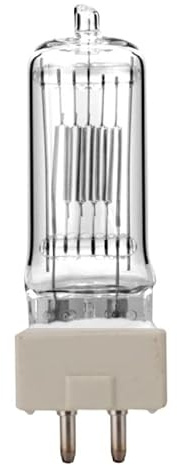 Spotlight Tungsten Filament lamp 1000/650/500/300W Quartz Bulb Photography Halogen Tungsten lamp for GY9.5 Size Foot 230V(Gy9.5230v500w)
