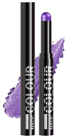 Violet Paillette Fard a Paupiere Stick, Ombre a Paupiere Longue Durée | Fard a Paupiere Paillette Stick, Longue Durée Fard a Paupiere Crème, Hight Pigmenté Facile à Utiliser, Maquillage Femme