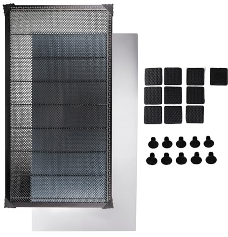 Table Laser en nid d'abeille, 450 x 850 x 22 mm, en Forme de nid d'abeille, Table de Travail en nid d'abeille, Machine à Graver Laser, Accessoire pour découpe Laser et Gravure Laser