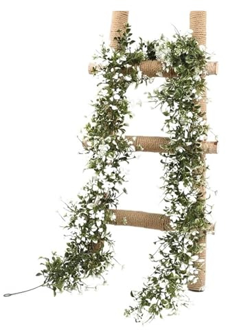 Fake Flowers Artificial Plant 178cm Vine Jasmine Leaf Fake Flowers Home Greenery Wedding Arch Decoration DIY Party Garland