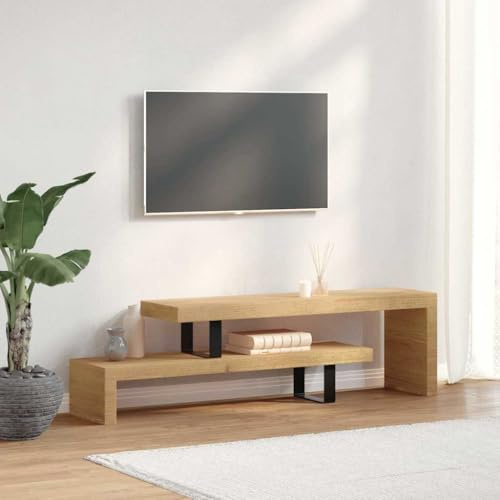 Mokuyary TV Lowboard Solid Wood Mango TV Cabinet, TV Lowboard Fehrnser Table Multifunctional TV Shelf TV Board TV Stand for Living Room, Bedroom, Office
